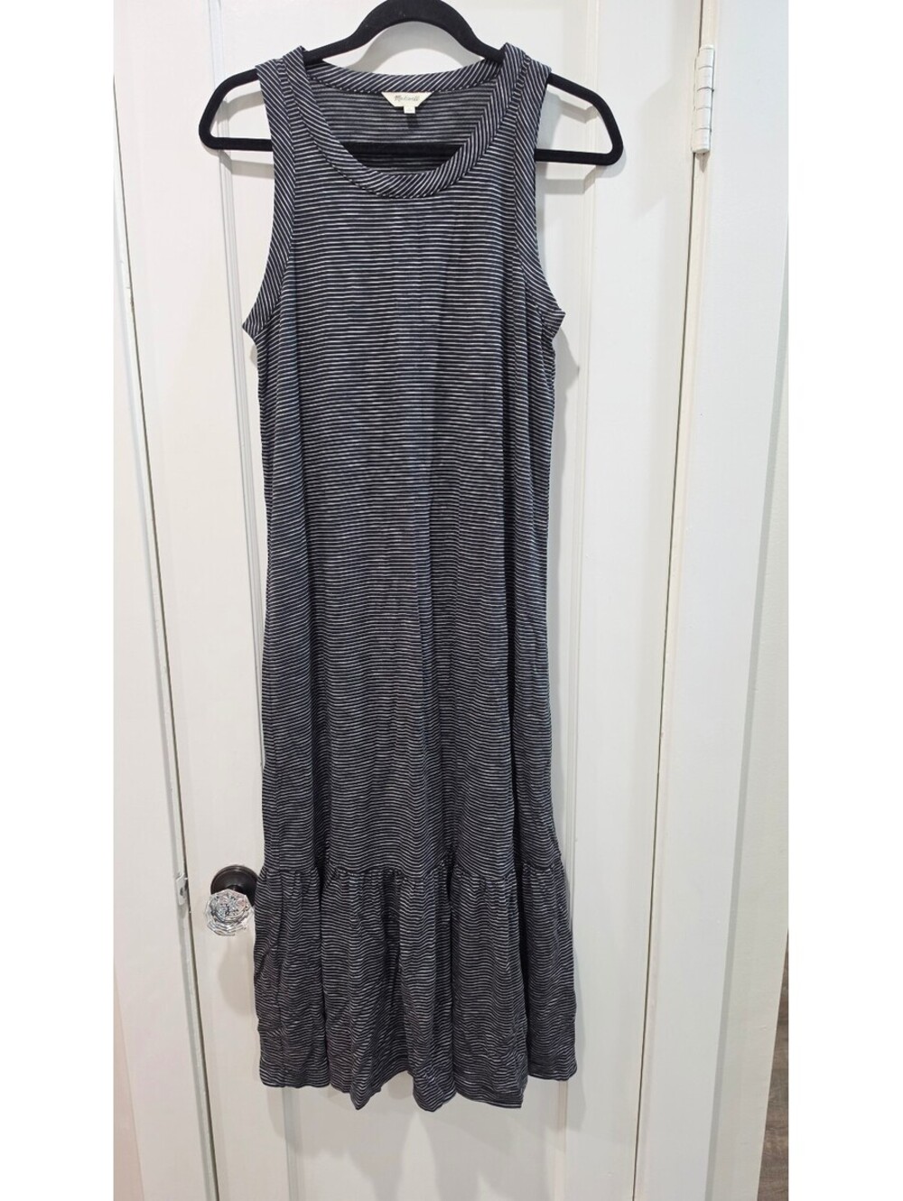 Madewell Sleeveless Striped Maxi Dress Size Large